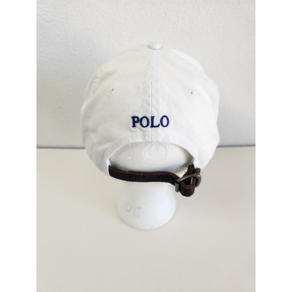 Vintage Polo Ralph Lauren White Hat One Size Unisex - Picture 3 of 9